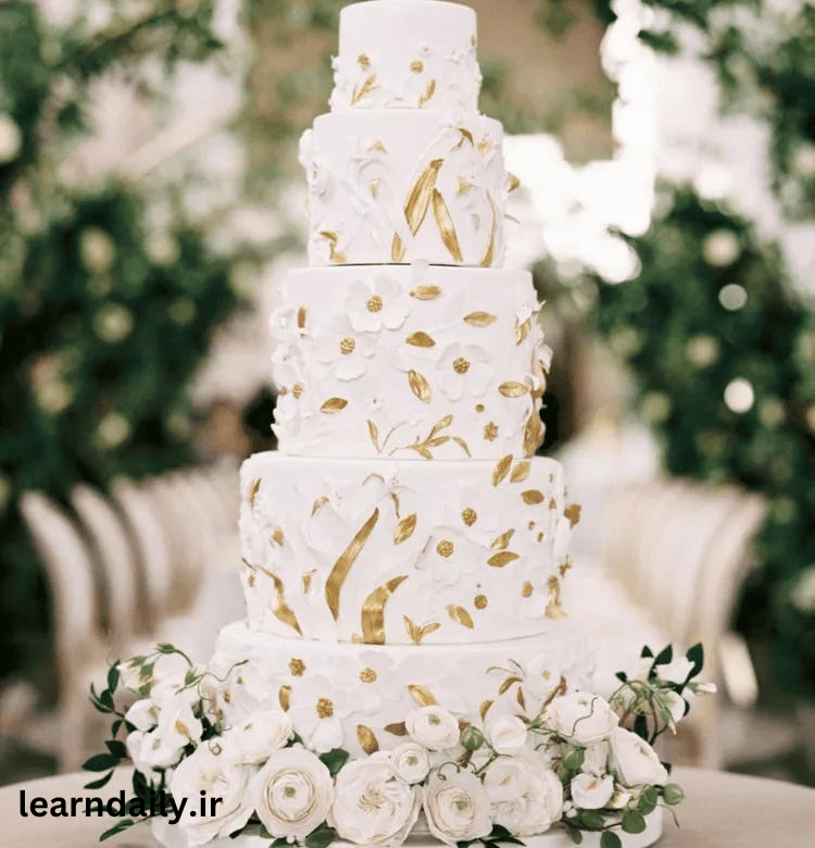 مدل کیک عروسی بلند