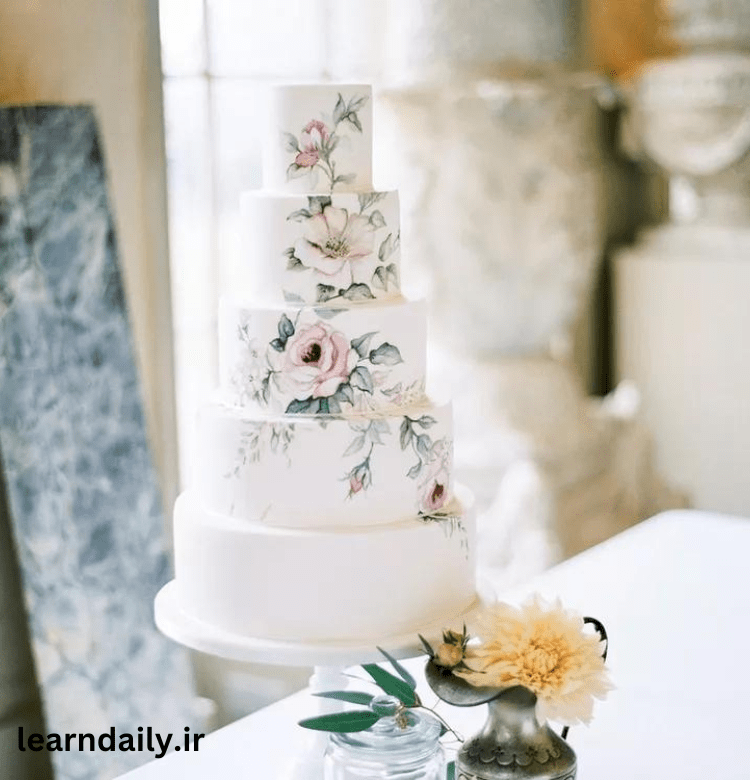 مدل کیک عروسی ساده و شیک