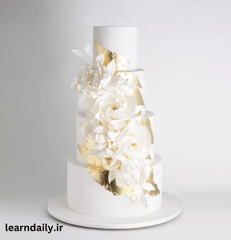 مدل کیک عروس سفید