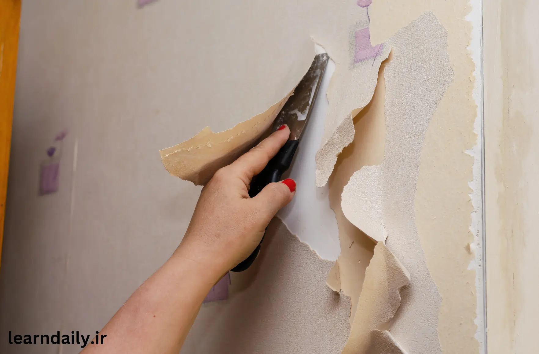کندن کاغذ دیواری از دیوار - آسان ترین روش
