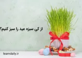 از کی سبزه عید بکاریم